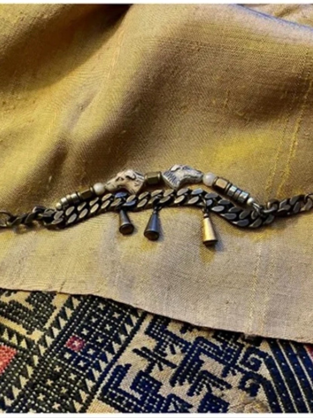 Artisan Hound and Link Charm Bracelet
